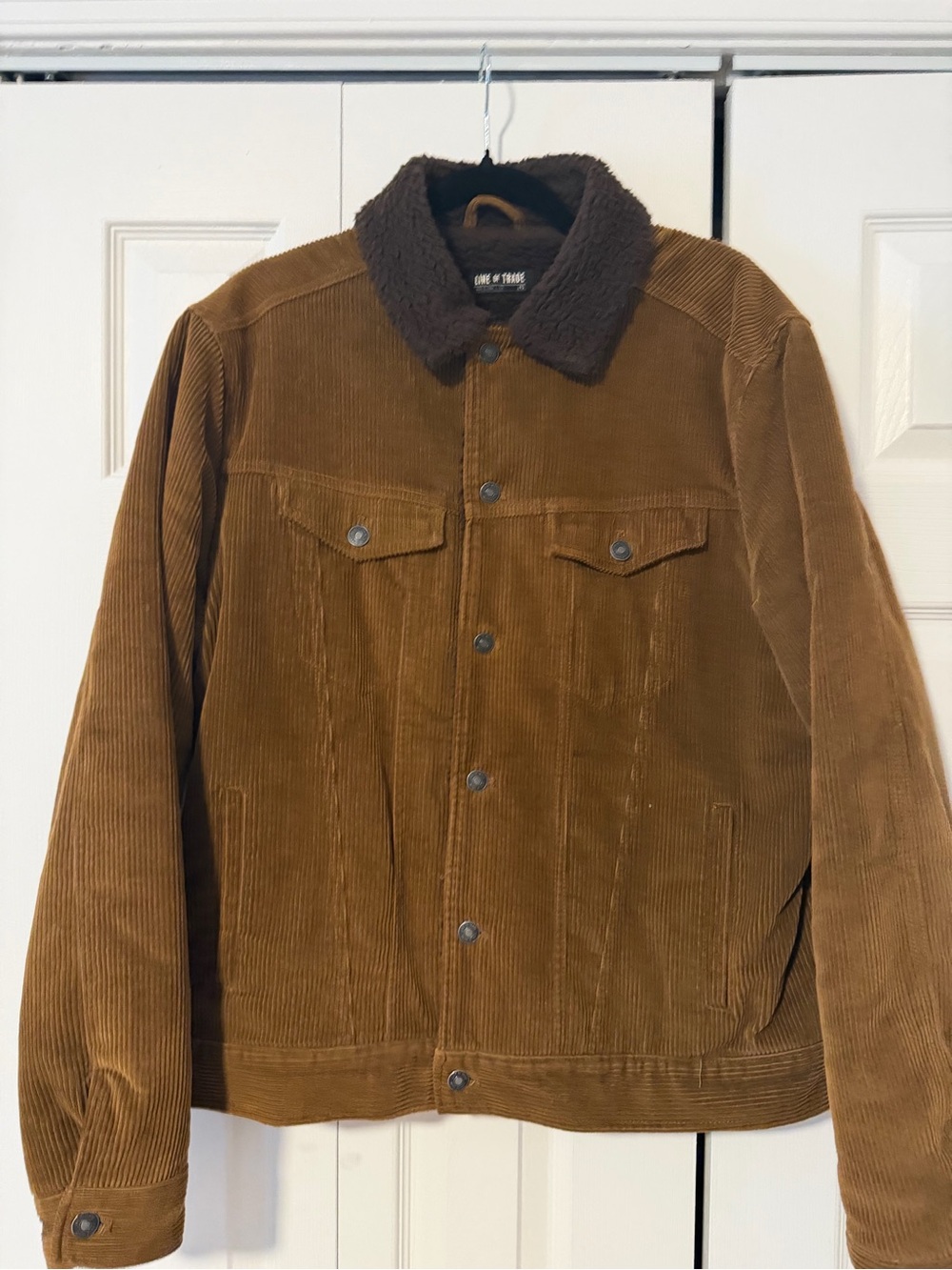 Line of Trade x Esquire Montana Sherpa Corduroy Trucker Jacket L